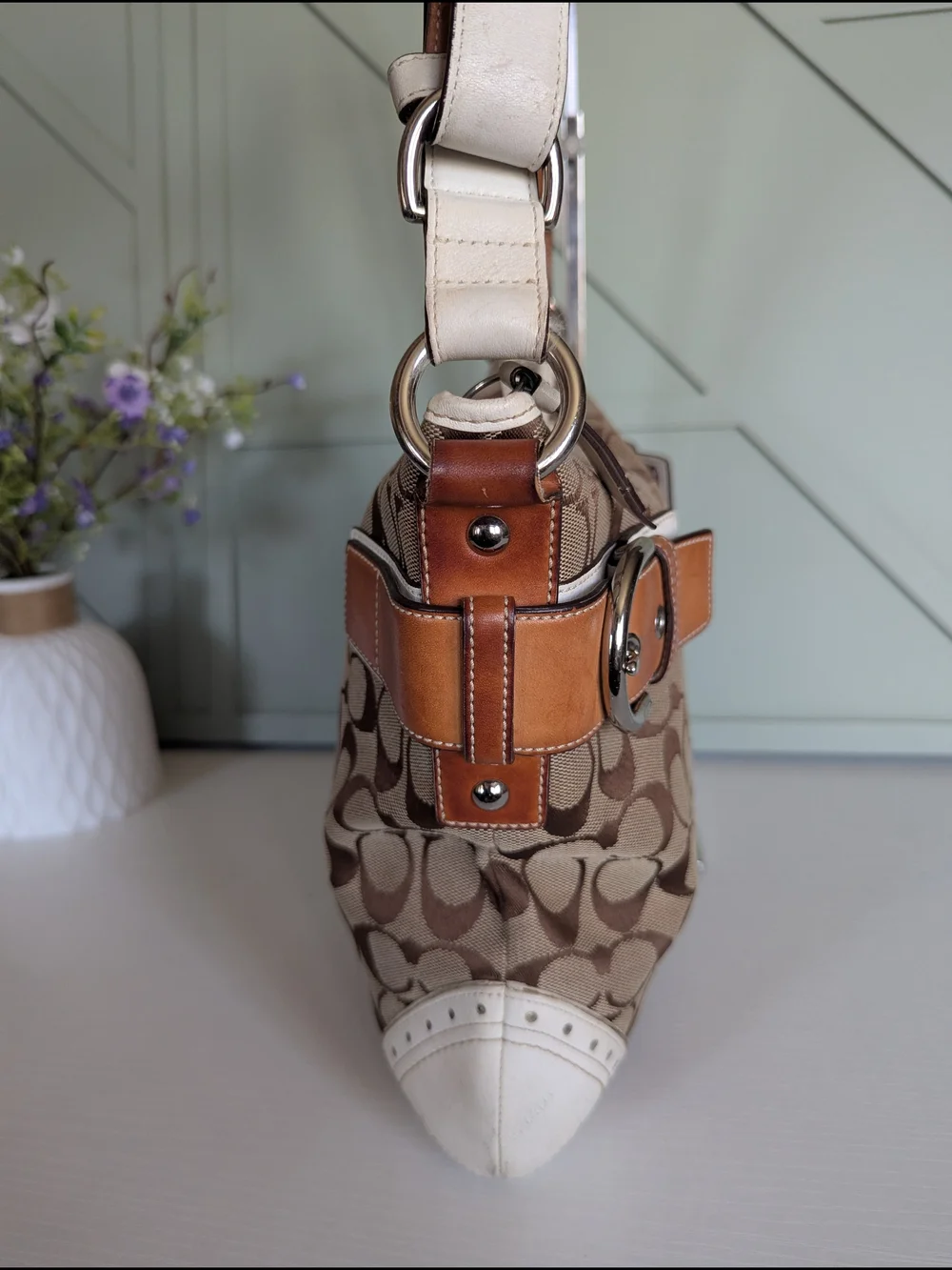 Y2K Coach Signature Soho Buckle Duffle (Style No. 1487/3577).
